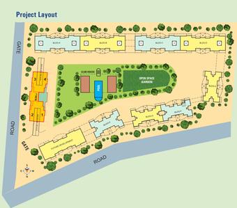 Project Image of 618.92 - 661.98 Sq.ft 2 BHK Apartment for buy in Kumar Corp Priyadarshan J