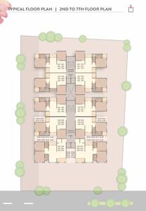 Project Image of 572.21 - 713.54 Sq.ft 2 BHK Apartment for buy in Shree Pushpam Resicom