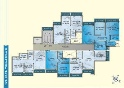 Project Image of 279.97 - 656.6 Sq.ft 1 BHK Apartment for buy in Shantee Skyblue Residency