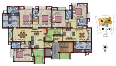Project Image of 1211.0 - 1735.0 Sq.ft 2 BHK Apartment for buy in Newry Sobhita