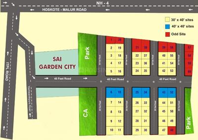 Project Image of 1200.0 - 2400.0 Sq.ft Residential Plot Plot for buy in Trustworthy Sai Garden City