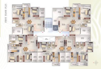 Project Image of 939.0 - 1323.0 Sq.ft 2 BHK Apartment for buy in Shree Gajanan Height