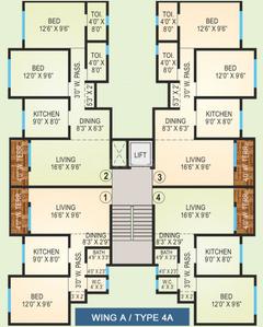 Project Image of 685.0 - 1265.0 Sq.ft 1 BHK Apartment for buy in Agarwal Vrindavan Township