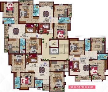Project Image of 968.0 - 1190.0 Sq.ft 2 BHK Apartment for buy in ASN Aaradhana II