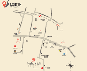 Project Image of 1340.0 - 1378.0 Sq.ft 3 BHK Apartment for buy in Prachi Pushpanjali Enclave