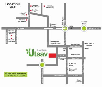 Project Image of 760.4 - 1006.4 Sq.ft 2 BHK Apartment for buy in Chordias Utsav