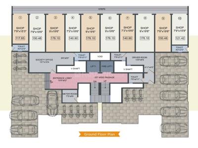 Project Image of 301.6 - 509.78 Sq.ft 1 BHK Apartment for buy in Shree Krishna Vandana Residency