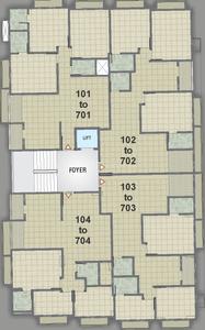 Project Image of 1485.0 - 1575.0 Sq.ft 3 BHK Apartment for buy in Ashwamegh Elysium