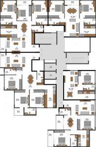 Project Image of 1705 Sq.ft 3 BHK Apartment / Flat for sale in Kodailbail for Rs. 12800000