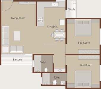 Project Image of 710.0 - 970.0 Sq.ft 2 BHK Apartment for buy in Nirav Madhav Resi Cum Plaza Phase 2