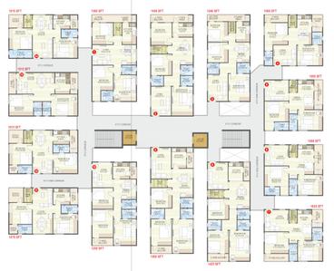 Project Image of 640.13 - 1035.92 Sq.ft 2 BHK Apartment for buy in Bhavya Trinity