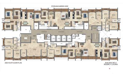 Project Image of 753.15 - 1139.04 Sq.ft 2 BHK Apartment for buy in Regency Luxuria Phase I