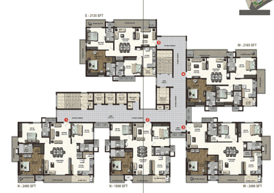 Project Image of 1890.0 - 4085.0 Sq.ft 3 BHK Apartment for buy in Lansum Etania