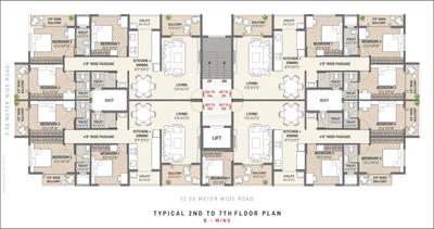 Project Image of 980.0 - 1628.0 Sq.ft 2 BHK Apartment for buy in Siyaram Avenues
