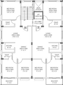 Project Image of 0.0 - 1338.0 Sq.ft 3 BHK Apartment for buy in Danish Shri Om Co Op