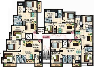 Project Image of 464.0 - 1249.0 Sq.ft 1 BHK Apartment for buy in Steps Stone Ethiraj
