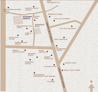Project Image of 1890 Sq.ft 3 BHK Apartment / Flat for sale in Sabarmati for Rs. 13500000