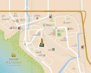 Project Image of 703.64 - 1296.62 Sq.ft 2 BHK Apartment for buy in Satyam Altura