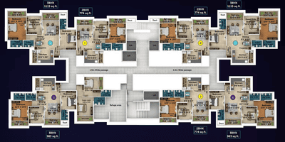 Project Image of 664.0 - 1115.0 Sq.ft 2 BHK Apartment for buy in Saheel I Trend