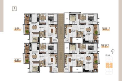 Project Image of 1127.0 - 1203.0 Sq.ft 2 BHK Apartment for buy in Vivya Apartment