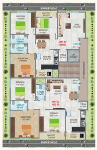Project Image of 0.0 - 950.0 Sq.ft 3 BHK Apartment for buy in S Square Pratham Brindavanam
