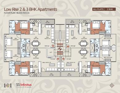 Project Image of 800.0 - 2492.0 Sq.ft 2 BHK Apartment for buy in SS Infinitus Apartments