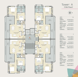 Project Image of 785.45 - 965.97 Sq.ft 2 BHK Apartment for buy in Samanvay Saatvik