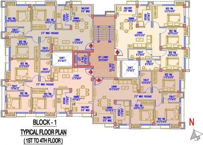Project Image of 914.0 - 1281.0 Sq.ft 2 BHK Apartment for buy in Liberty Flora Garden