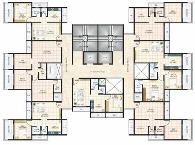 Project Image of 0.0 - 1050.0 Sq.ft 2 BHK Apartment for buy in Platinum SM Plaza