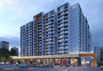 Project Image of 411.72 - 678.66 Sq.ft 1 BHK Apartment for buy in Roshan Milestone Wing D