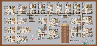 Project Image of 1203.0 - 2042.0 Sq.ft 2 BHK Apartment for buy in Riddhis Taranto
