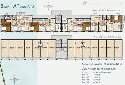 Project Image of 686.0 - 1819.0 Sq.ft 1 BHK Apartment for buy in Royal Retreat Sai Chandra Tirtha Heights