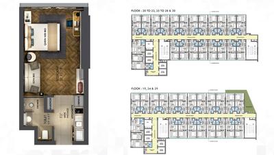Project Image of 307.63 - 741.08 Sq.ft 1 BHK Serviced Apartment for buy in Home And Soul Boulevard Walk Phase 3