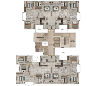 Project Image of 1442.0 - 2025.0 Sq.ft 3 BHK Apartment for buy in Salarpuria Inspire Phase 1