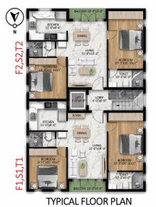 Project Image of 0.0 - 1042.0 Sq.ft 2 BHK Apartment for buy in Jayam Castle