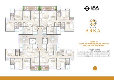 Project Image of 1173.0 - 1431.0 Sq.ft 3 BHK Apartment for buy in The Arka