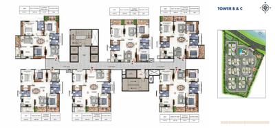Project Image of 1296.0 - 2416.0 Sq.ft 2 BHK Apartment for buy in Candeur Lakescape