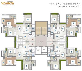 Project Image of 1550.0 - 1745.0 Sq.ft 3 BHK Apartment for buy in Kaveri Soham Vivanta