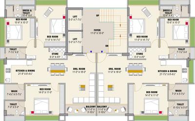 Project Image of 1015.25 - 1016.33 Sq.ft 3 BHK Apartment for buy in Vivenza Kashyap Apartment Vibhag 1