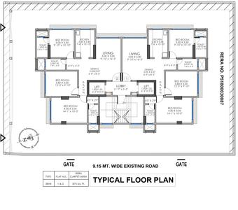Project Image of 870.8 - 873.0 Sq.ft 3 BHK Apartment for buy in Gundecha Sharda Villa