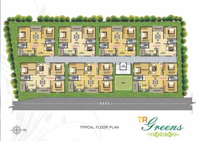 Project Image of 0.0 - 1061.0 Sq.ft 3 BHK Apartment for buy in T R Green