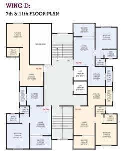 Project Image of 580.28 - 1006.38 Sq.ft 2 BHK Apartment for buy in Sonigara Presidency