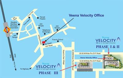 Project Image of 352.0 - 1000.0 Sq.ft 1 BHK Apartment for buy in Veena Velocity PH II