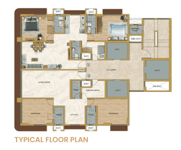 Project Image of 891.36 - 1420.08 Sq.ft 2 BHK Apartment for buy in Alamdar The Auro