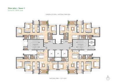 Project Image of 343.05 - 1051.96 Sq.ft 1 BHK Apartment for buy in Lodha Kandivali Project Tower 1