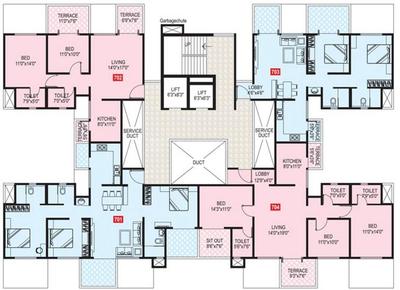 Project Image of 533.57 - 2064.0 Sq.ft 2 BHK Apartment for buy in Pristine Prolife