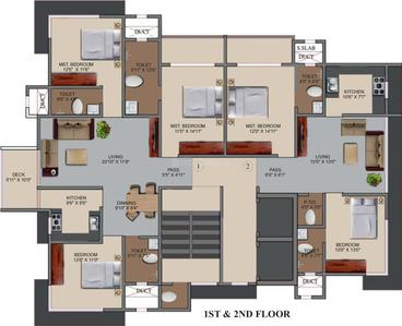 Project Image of 780.0 - 1998.0 Sq.ft 2 BHK Apartment for buy in Mahesh Ramkrishna