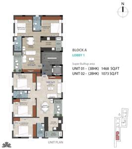 Project Image of 965.0 - 1468.0 Sq.ft 2 BHK Apartment for buy in Sudarsan Builders and Developers Cosmo Residence