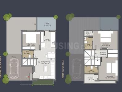 Project Image of 1200.0 - 1425.0 Sq.ft 3 BHK Villa for buy in Kamdhenu Woods