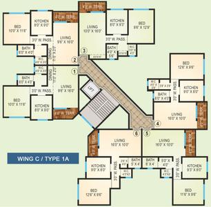 Project Image of 685.0 - 1265.0 Sq.ft 1 BHK Apartment for buy in Agarwal Vrindavan Township